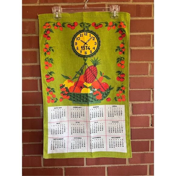 Vintageโ1974 Tea Calendar - Picture 1 of 5